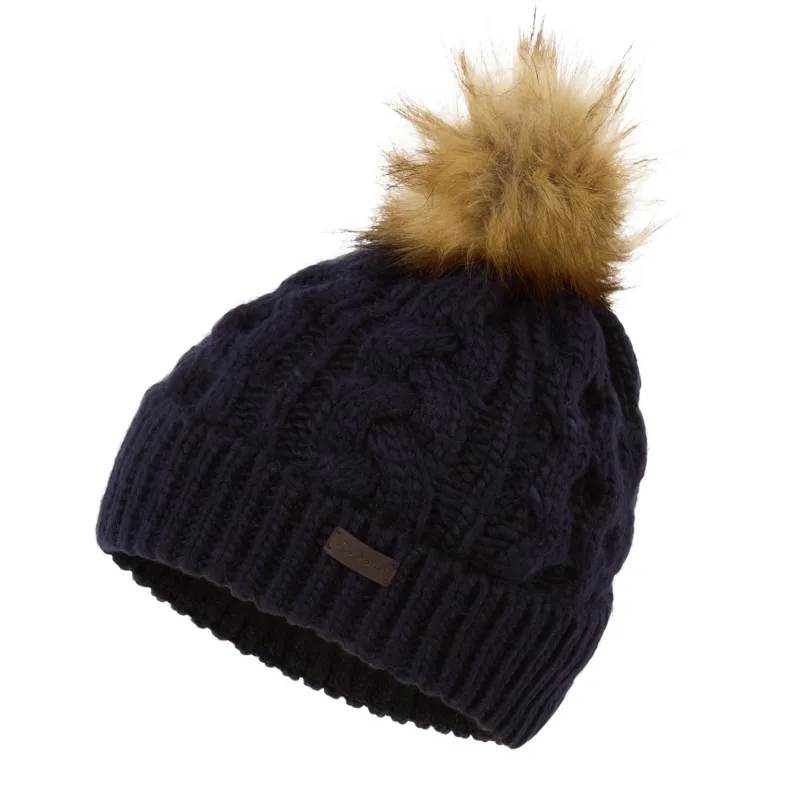 Schoffel Bakewell Hat And Scarf Set - Navy-1